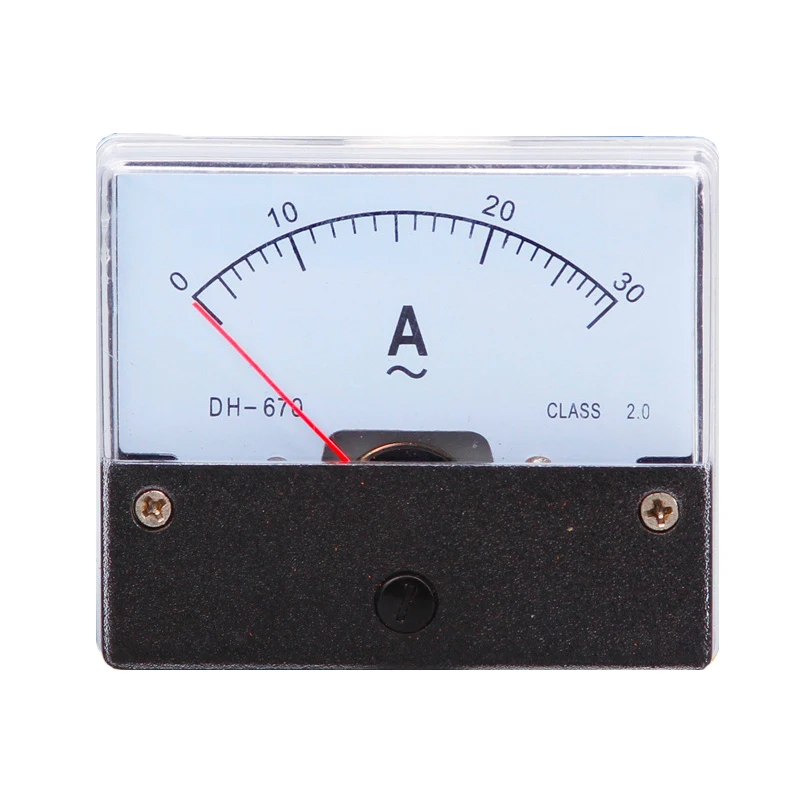 

DH-670 AC Analog Meter Panel Current Meter Ammeters Gauge 0-30A