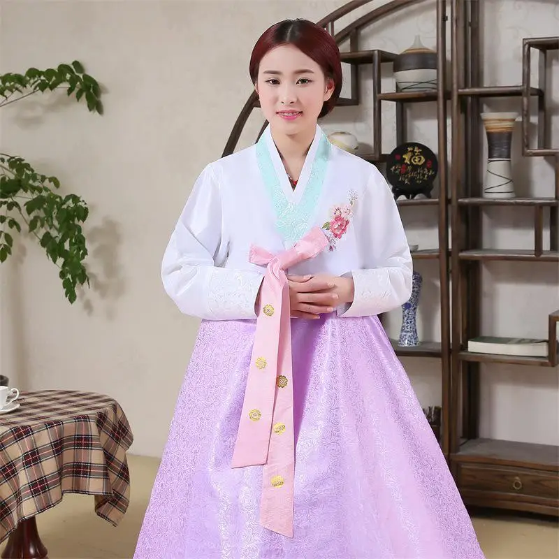 National Women Dance Performance Clothes Korean Royal Formal Evening Dress Hanbok Traditional Clothing Lady Cosplay Costume - Цвет: Style 4