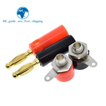 TZT 1 компл. Мужской и женский J072 4 мм штекер типа "Банан" Мужской и женский для вставки разъема шпилька в виде банана DIY модели частей