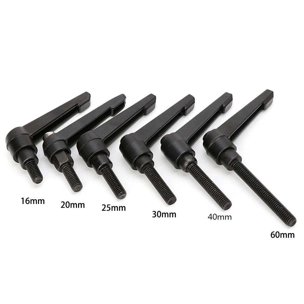 

M8 16-60mm Adjustable Handle Locking External Male Thread Knob Hex Screws