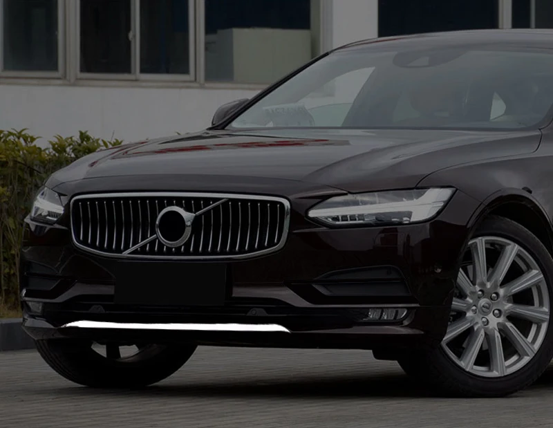 Для Volvo S90- аксессуары для автомобиля из нержавеющей стали, защита переднего бампера, защитная накладка, накладка, 1 шт