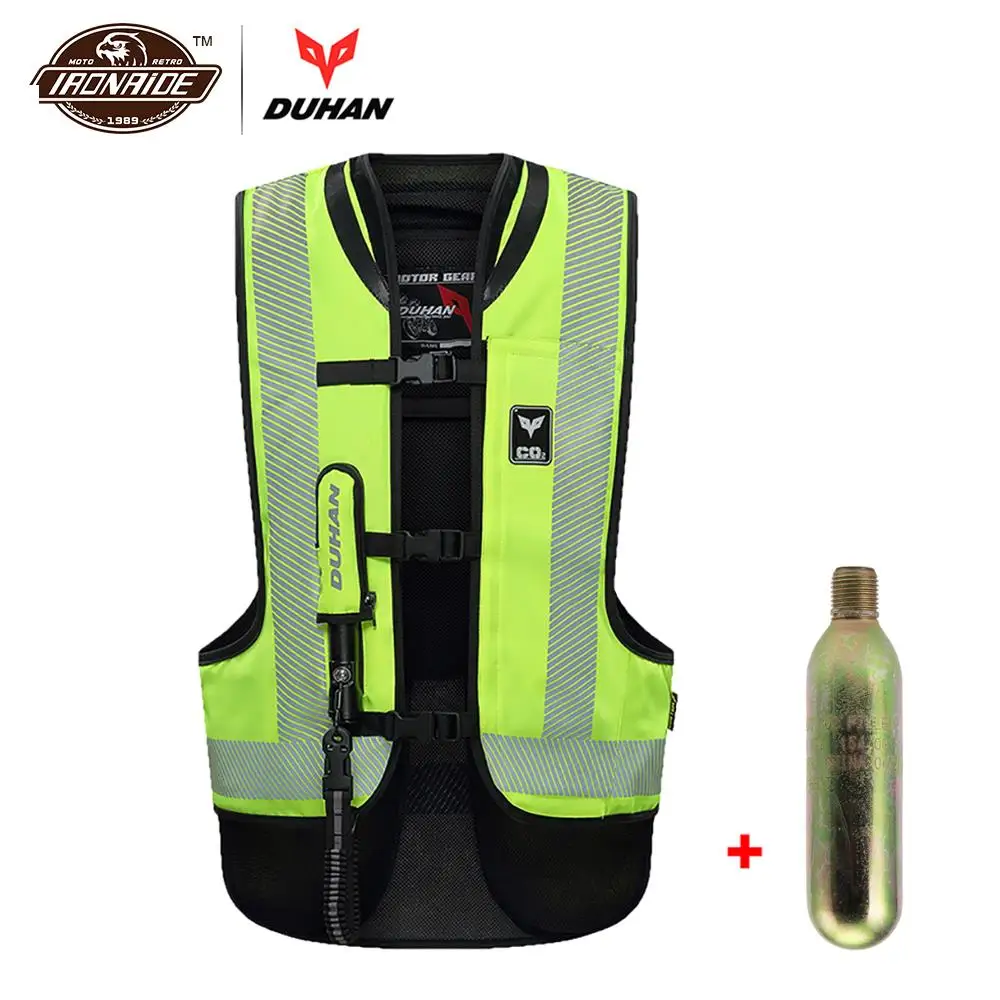 

DUHAN Motorcycle Air Bag Vest Motorcycle Jacket Moto Vest Reflective Air-Bag Racing Motorbike Airbag Vest Protective Gear
