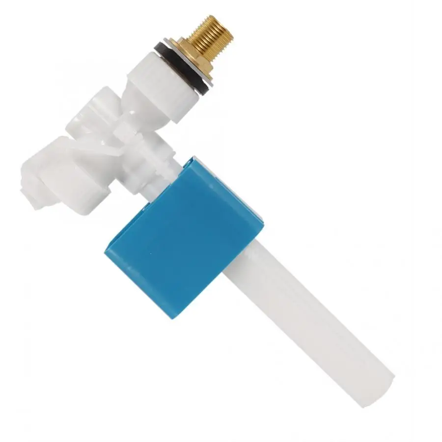 Pro боковой входной впускной клапан Великобритания 1/2 дюймов клапан для резервуара-латунный хвостовик синий и белый ванная Туалет аксессуары Лидер продаж