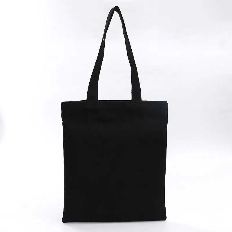 XINGMING 2019 solid balack reusable shopping bags women men tote canvas bag eco cloth bags Multiple sizes XINGMING 2019 solid balack reusable shopping bags women men tote canvas bag eco cloth bags Multiple sizes