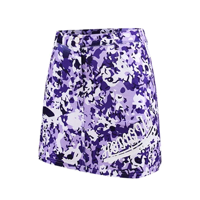 PGM Golf Skirt for Women Summer Camouflage Elastic Cotton Breathable