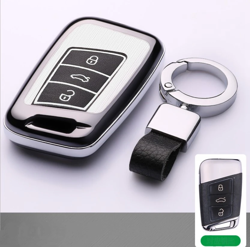 Подарочный держатель для ключей, кошелек, чехол для Volkswagen VW Golf Passat B8 Tiguan MK2 Magotan Skoda A7 Superb, чехол для смарт-ключей