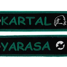 Картал yarasa пользовательское имя тега Вышивка брелок