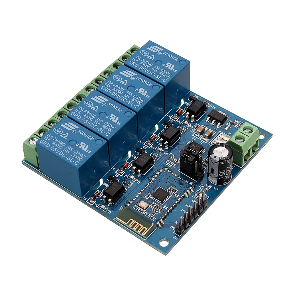 

NEW DC5V 4-Channel Android Mobile bluetooth Relay Module for Android Mobile Remote control Switch