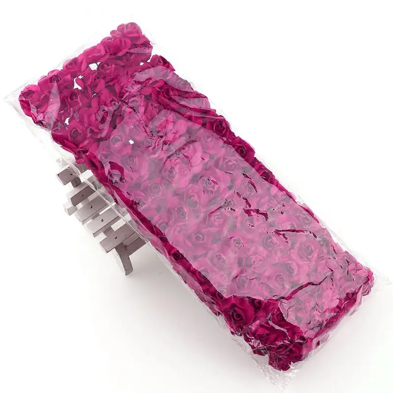 Rose 144 шт Мини бумажные розы искусственные цветы для дома Свадебные украшения помпон для гирлянды «сделай сам» декоративный свадебный цветок искусственный цветок - Цвет: Rose
