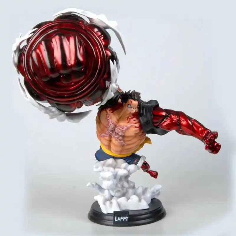 Anime 1 4 Scale Painted Figure One Piece Pop Big Size Ver Monkey D Luffy Gear 4th Kong Gun Bound Man Action Pvc Figure Toy Action Figures Aliexpress