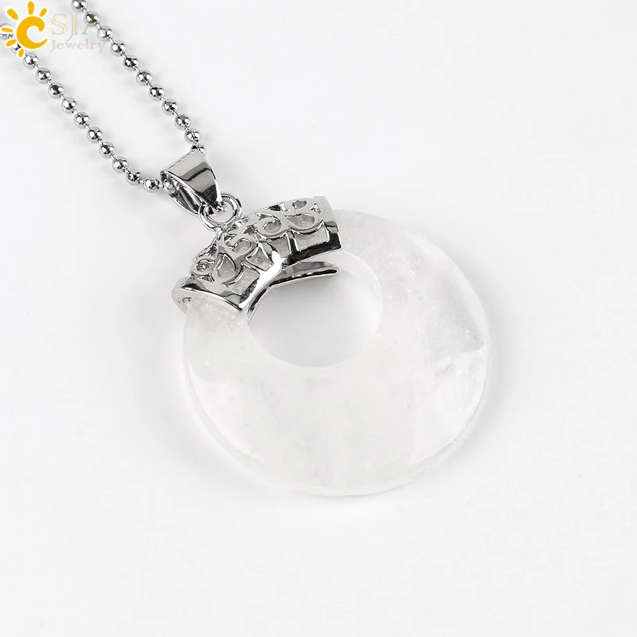 White Crytal Necklace