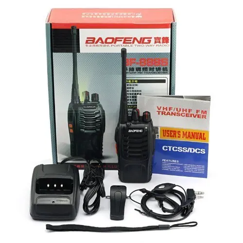 HBUDS Baofeng BF-888S двухстороннее радио(упаковка из 10) и USB Кабель для программирования(1 шт.) черный