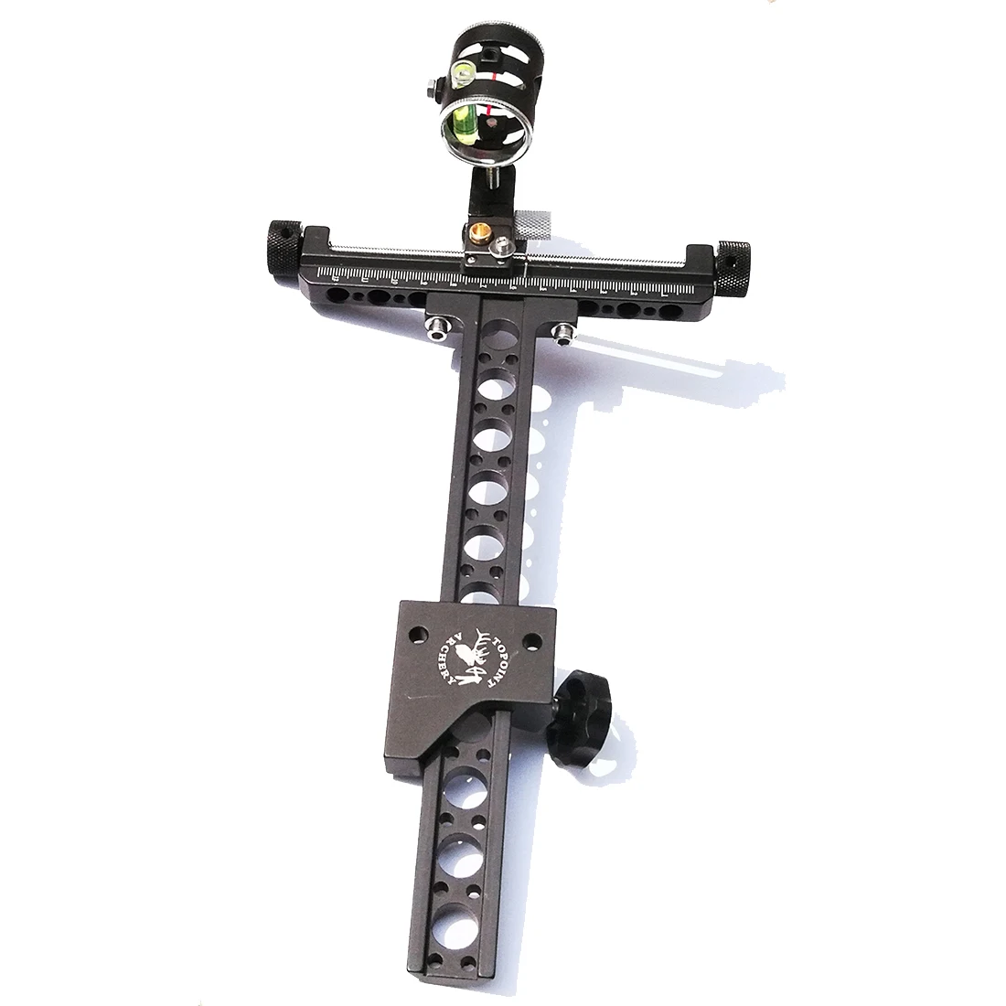 

1 Pin 0.059" Compound Bow Sight with Micro Adjust Long Pole for Hunting Shooting Archery Long Pole Target Sight