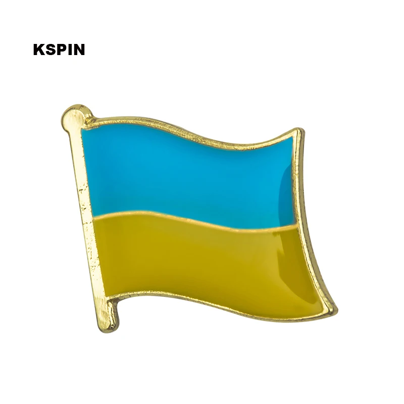 

Ukraine Metal Flag Lapel Pin Badges For Clothes In Patches Rozety Papierowe Icon Backpack KS-0186