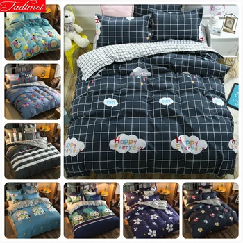 

2019 New Creative Pattern Duvet Cover 3/4 pcs Bedding Set Adult Kids Child Bed Linens Single Full Double Queen King Size 220x240
