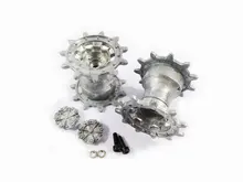 Mato 1:16 1/16 metal upgraded parts driving wheels/sporckets with metal covers for Heng Long German Leopard2 A6 3889-1 rc tank