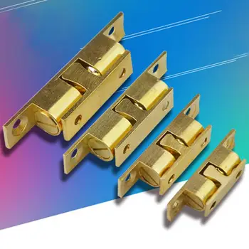 

1 Set Door Lock Door Touch Latch Cabinets Interlock Switch Chassis Cabinet Spring Ball Locker Adjustable Brass Door Buckle