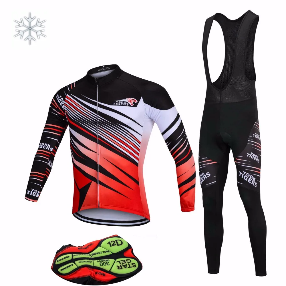 2018 Men's Red with Black Clothes Cycling Bike Cycling Clothing Winter