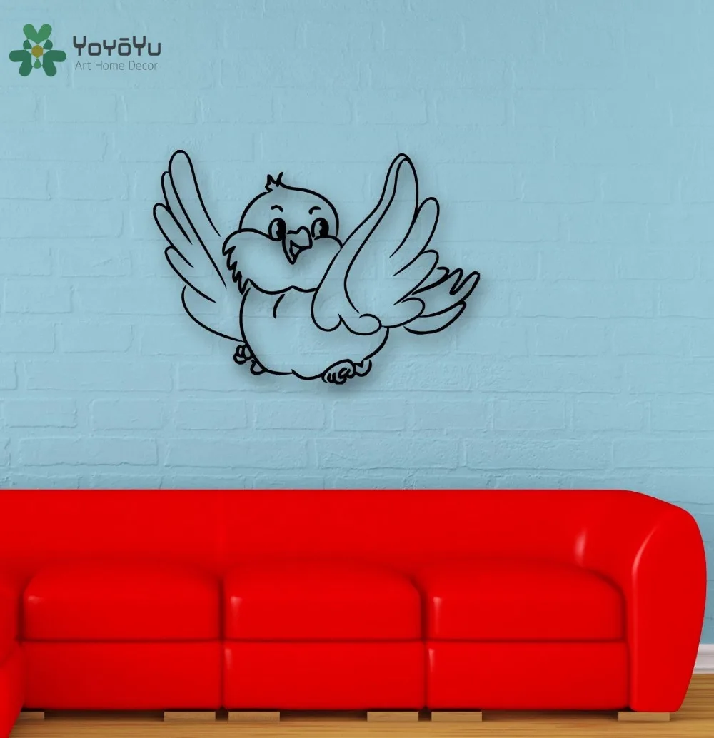 

YOYOYU Wall Decal Vinyl Art Wall Sticker Cute Bird Decor Removeable Home Decoration Mural Children's Room Nursery Poster YO498