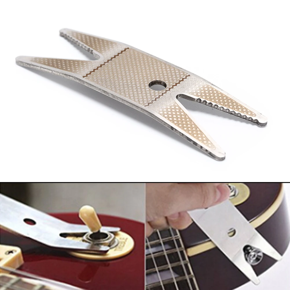 Multifunction Stainless Steel Spanner Jack Tuner for Guitar Pocketable