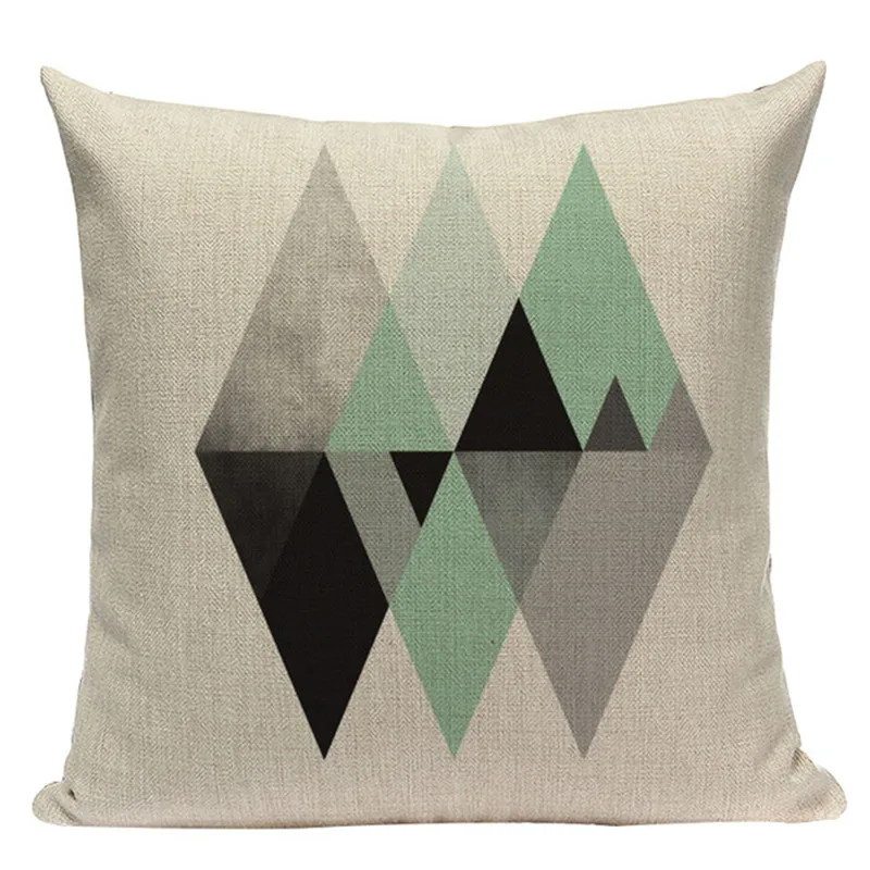 Geometric Tropical Pillow cushion Teal Blue Pillows Decorate Modern Turquoise Green decorative pillow vintage cushion covers