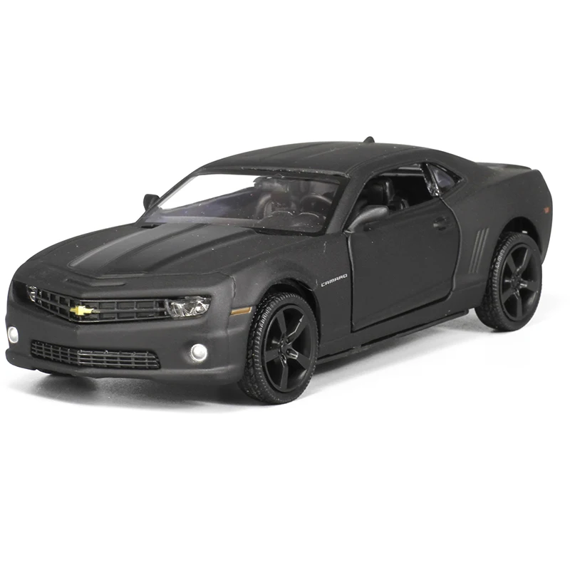5 inch High Simulation Toy Vehicles Diecaste Metal Alloy Car For Chevrolet Camaro Model Matte Black Kids |