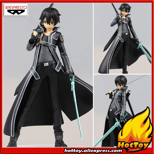 100 Original Banpresto Collection Figure Kirito (Black Color Ver.) from "Sword Art Online"in