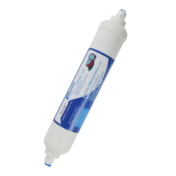 

10" Inline Post Coconut Carbon Water Filter 2500 Gal. for Refrigerator, Ice Maker, Under Sink RO System, 1/4" Quick Connector