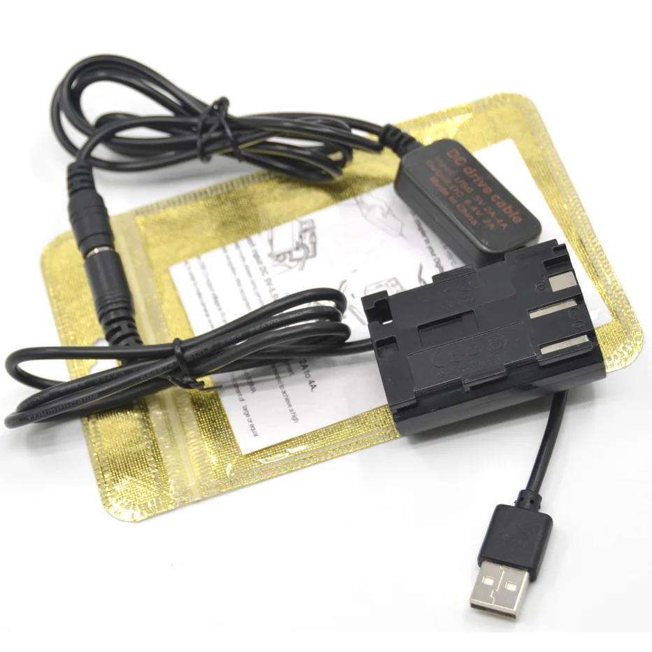 

5V USB cable ACK-E2 fit mobile power bank+DR-E2 DR-400 BG-E2/E2N BP-511 battery dc grip for Canon EOS 20D 30D 40D 5D 50D D30 D60