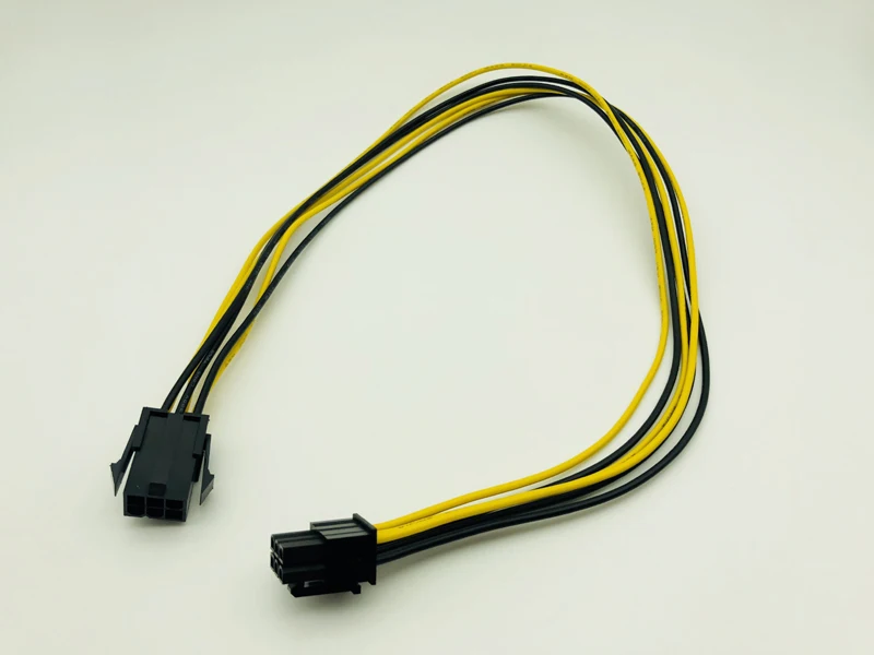PCI-E PCIE PCI-Express 6P Male to 6Pin Male Graphics Video Card DIY Power Cable 50cm BTC Extended Miner Mining Wire 18AWG Cables