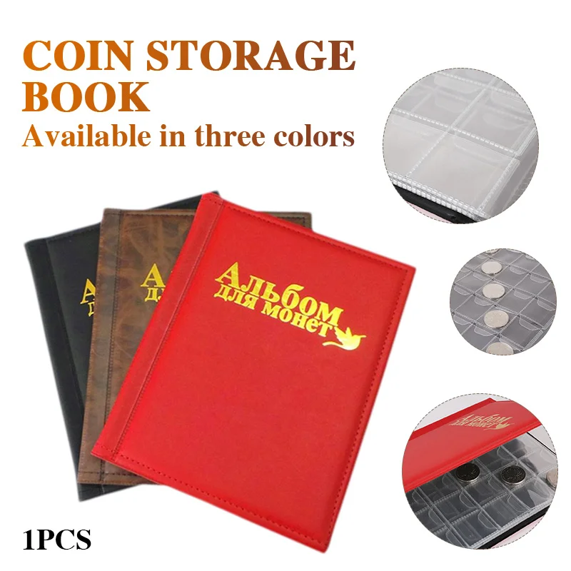 Download 250 Pieces Coins Storage Book Commemorative Coin Collection Volume Case Holders Empty Coin ...