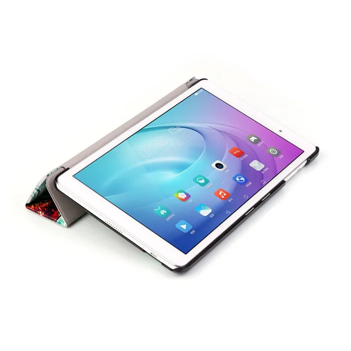 100 шт. искусственная кожа Стенд чехол для Huawei MediaPad T2 10.0 Pro fdr-a01l fdr-a01w fdr-a03l 10." Планшеты+ экран протектор