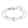 Silver Heart Anklet