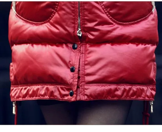 Women Winter Down Jacket Long Thick Coat Real Fur Collar Padded Down Coats Women Bright Outw