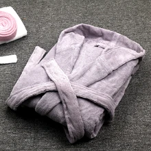 Халат мужской зимний с капюшоном мужской теплый толстый длинный банный халат удобный банный халат Мужская однотонная Домашняя одежда Большие размеры XXL