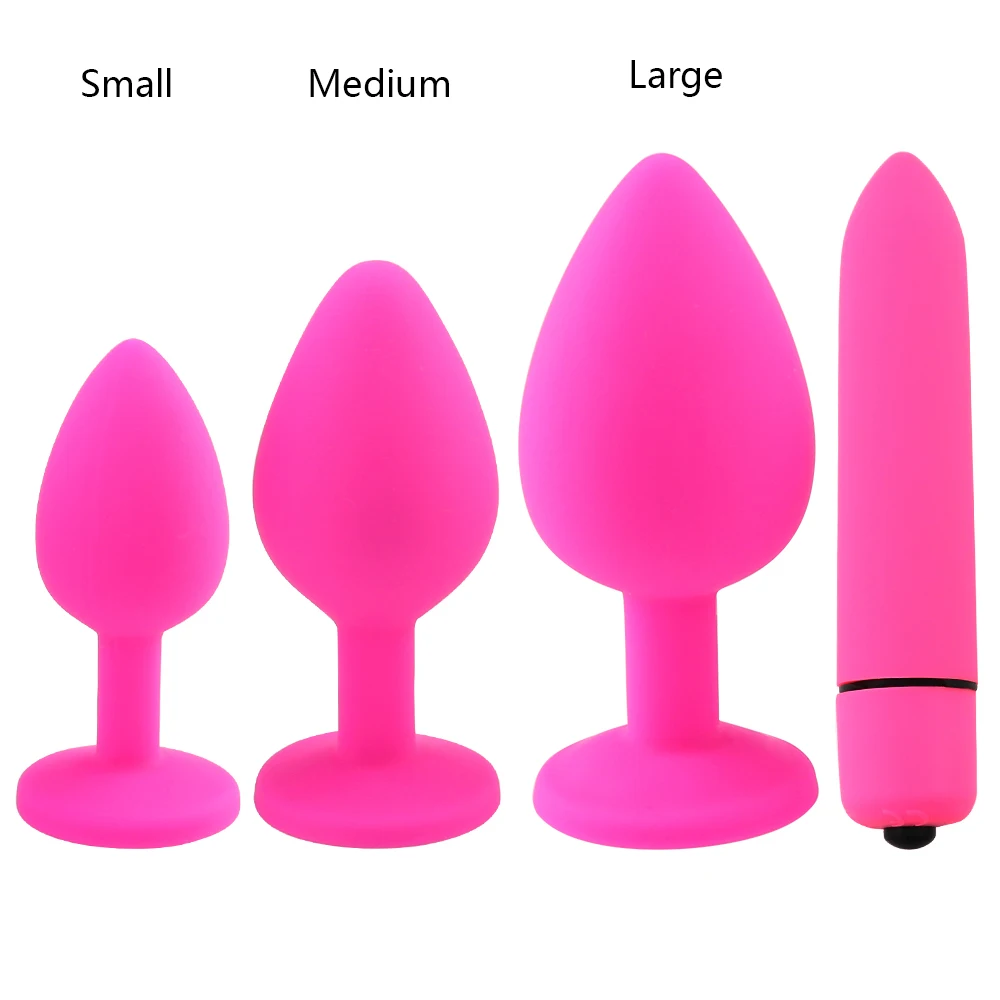 Soft Silicone Anal Plug Jewelry Dildo Vibrators Sex Toys for Woman Men Prostate Massager Bullet Vibrador