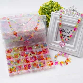 

Wholesale 30pcs Variety Children Beads DIY Handmade Beaded Jewelry Loose Beads Bracelet Acrylic Creative Educational Toys
