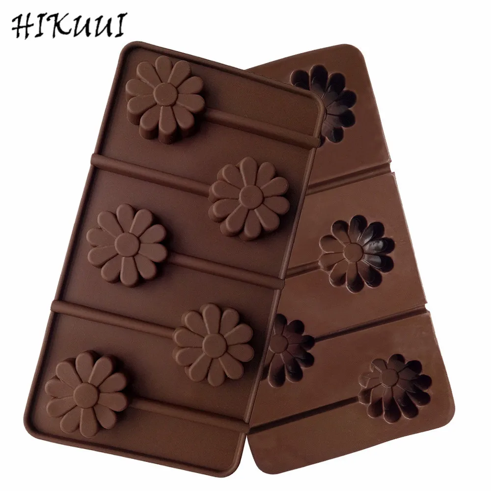 Форма для выпечки 5 отверстий в форме цветов|candy mold|chocolate candy moldsilicone mold |
