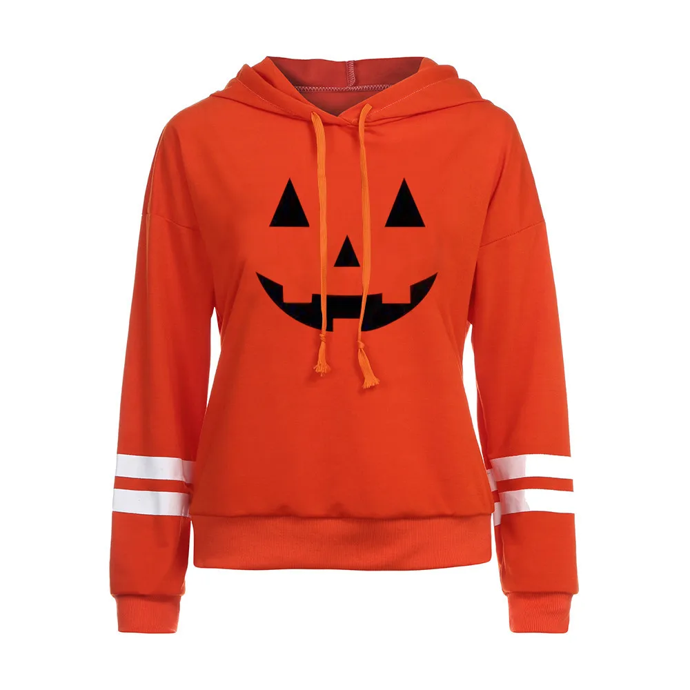 Sweatshirts Women's Halloween Long Sleeve Hoodie Sweatshirt Jumper