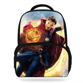

New 14 inch Child Cool Doctor Strange Bag Teenagers bookbags Boys School Backpack Gift student Daypack Mochilas Escolares
