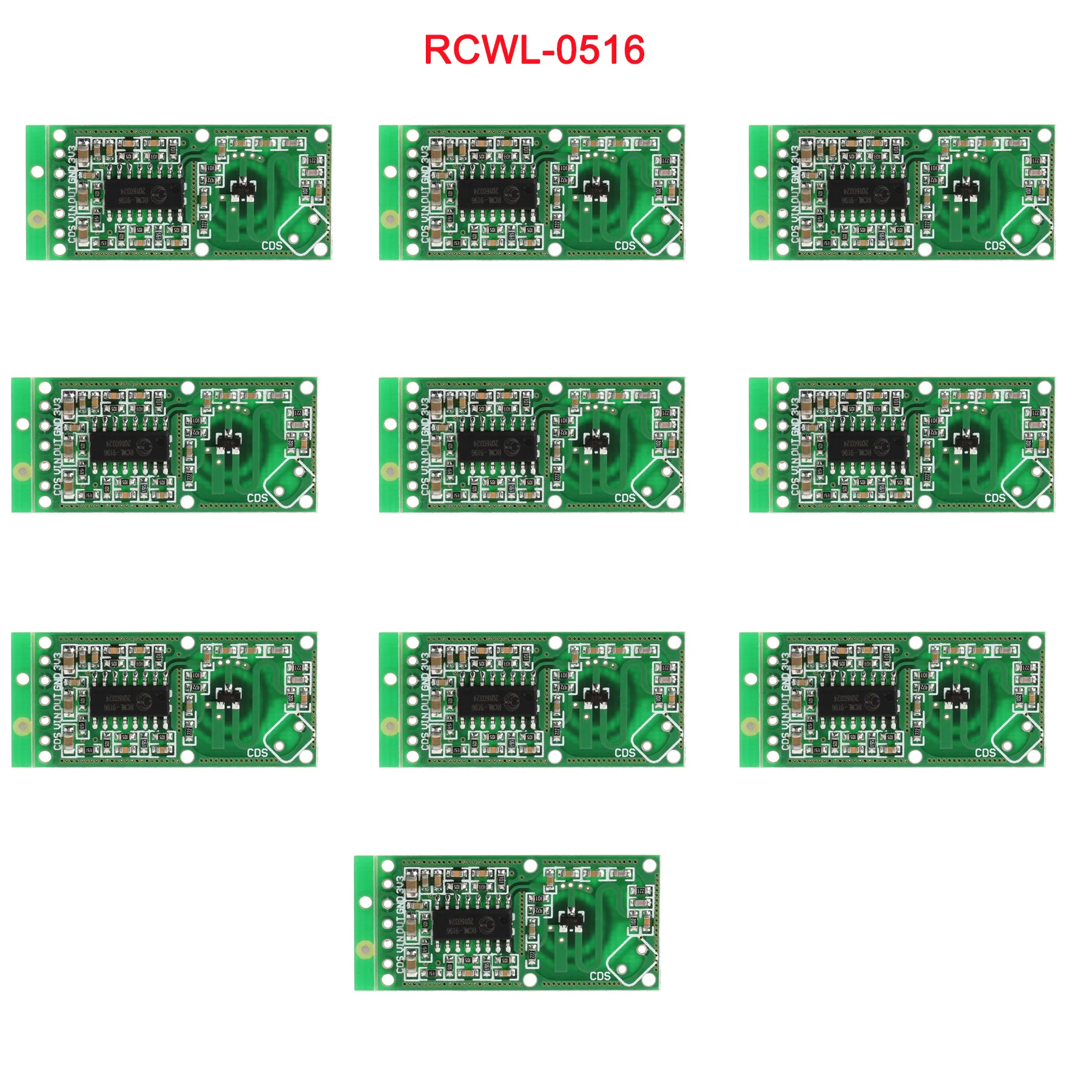 10 шт./лот RCWL-0516 доплеровский СВЧ-радар модуль переключения датчика человека индукции бортовой детектор для Arduino RCmall