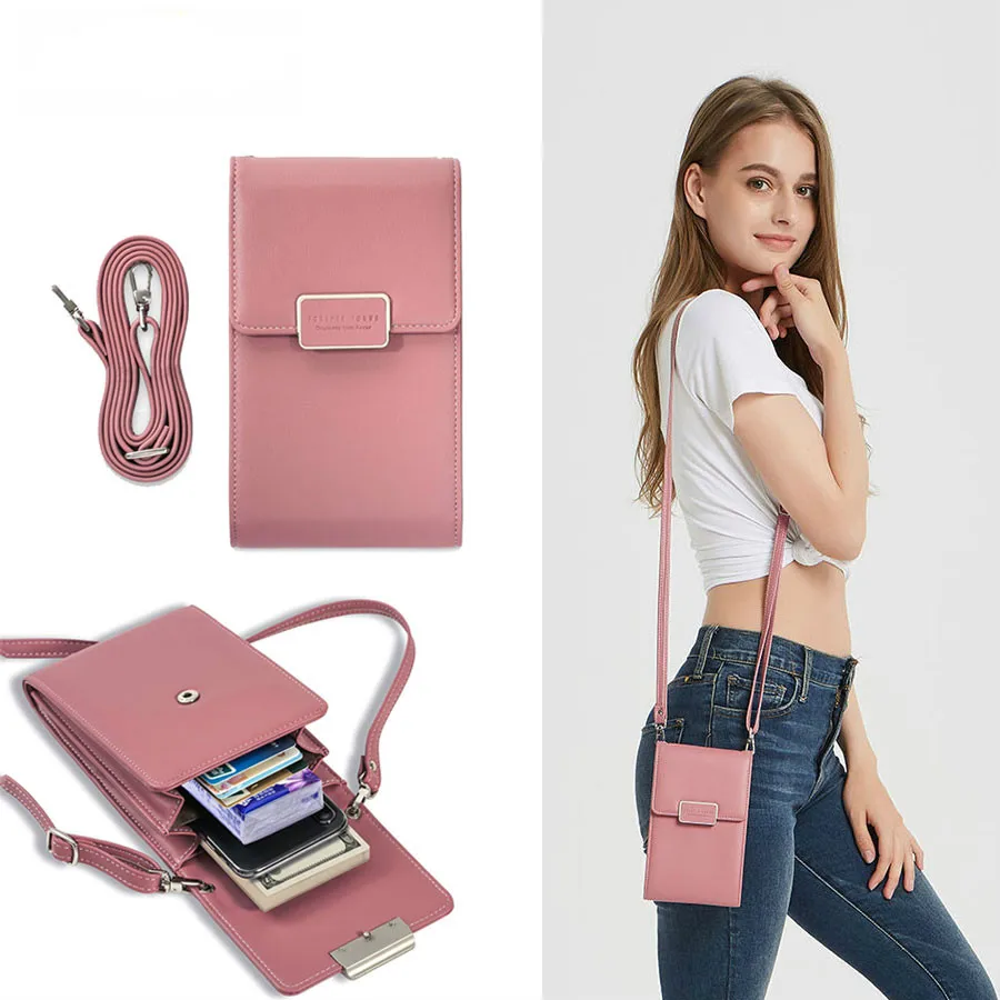 

Luxury Women Phone Bag Case For iphone Girls Messenger Leather Mini Crossbody Wallet Cover for huawei Handbag Pouch for Samsung