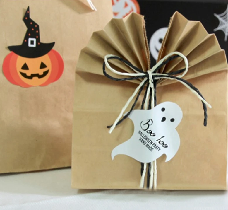 Halloween labels,Gift wrapping stickers,candy wrapping stickers,Halloween party gift labels