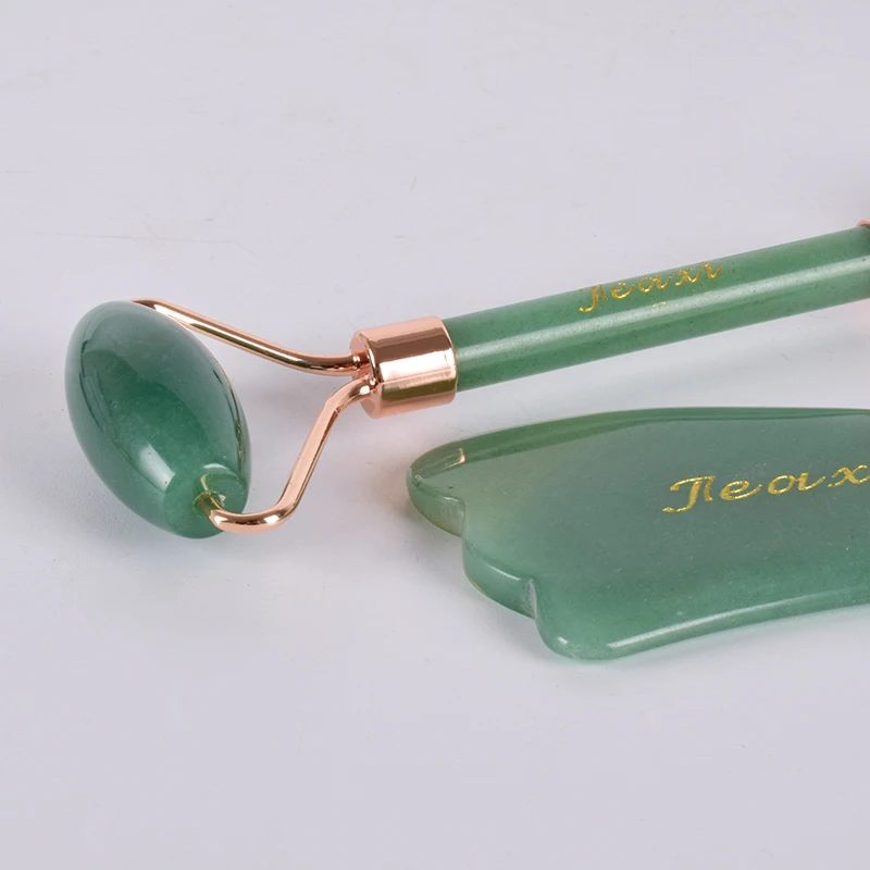 Jade Roller Scraping Set Natural Stone Healthy Care Tool Face Massage Slimming Anti Wrinkle Cellulite Crystal Gua Sha Gift Box Jade Roller Scraping Set Natural Stone Healthy Care Tool Face Massage Slimming Anti Wrinkle Cellulite Crystal Gua Sha Gift Box