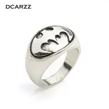 Anillo Batman con forma de murciélago anillo Vintage para hombre superhéroe película joyería para disfraz al por mayor