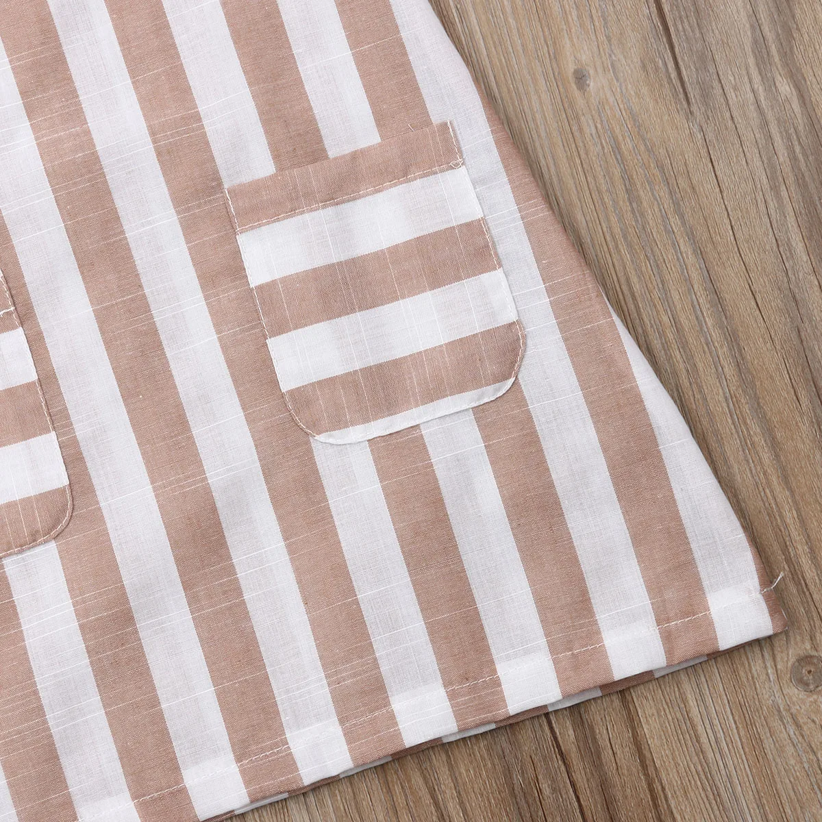 Baby Girls Dress Sleeveless Striped Casual Party Dresses Cotton Pockets Off Shoulder Casual Breathable Soft Summer Dress 1-5T