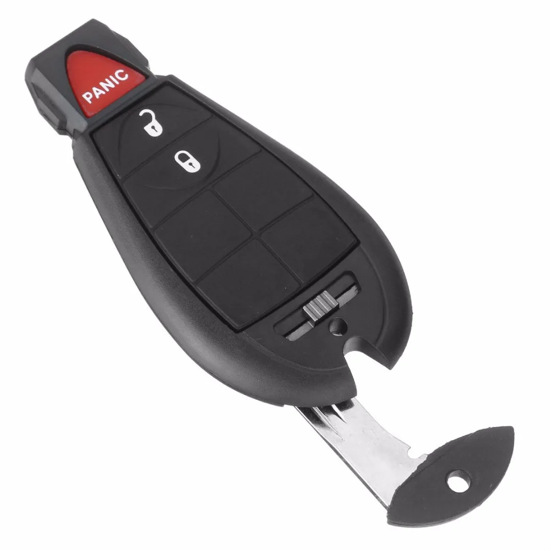 Black 3Button Remote Key Fob Case+Blade For Dodge Grand Caravan Journey 08-14