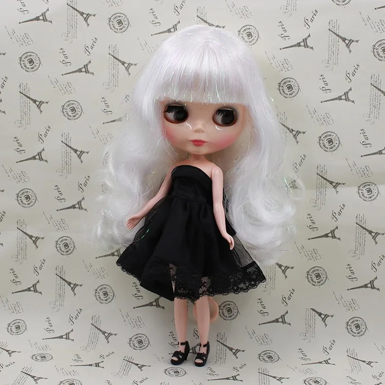 

factory Blyth Doll No.M-47-230BL136 white mix shiny hair natural skin normal body 1/6 30cm