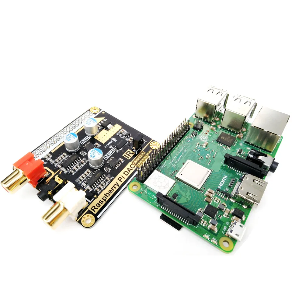 Volumio moode Raspberry Pi DAC Raspberry Pi 3B+ HIFI двойной DAC декодирование ies с 5 В DC Источник бесперебойного питания F6-006