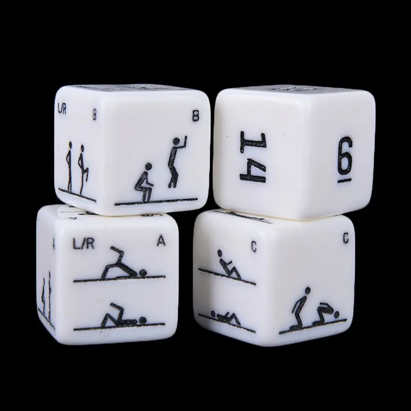 4pcs fitness dices new acrylic fitness exercise action dice dicein